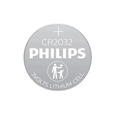 Pack de 5 Pilas de Botón Philips CR2032P5/01B Lithium/ 3V Pack de 5 Pilas de Botón Philips CR2032P5/01B Lithium/ 3V