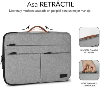 Subblim Funda Air Padding 360 Sleeve Light Grey para Portátil Subblim Funda Air Padding 360 Sleeve Light Grey para Portátil