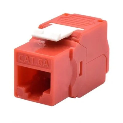 Wp keystone cat. 6a utp rj45/hembra rojo