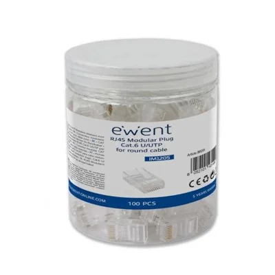 Ewent IM1205 Conector Modular CAT6 U/UTP 100 Unidades