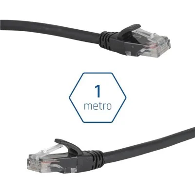 Iggual Cable de Red CAT6 UTP LSZH 1m Negro