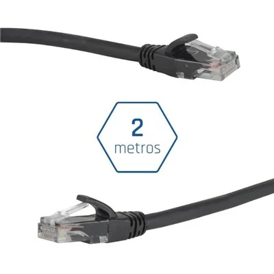 Iggual Cable de Red CAT6 UTP LSZH 2m Negro Iggual Cable de Red CAT6 UTP LSZH 2m Negro