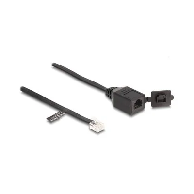 Delock cable rj12 macho a rj12 hembra con tapa Delock cable rj12 macho a rj12 hembra con tapa