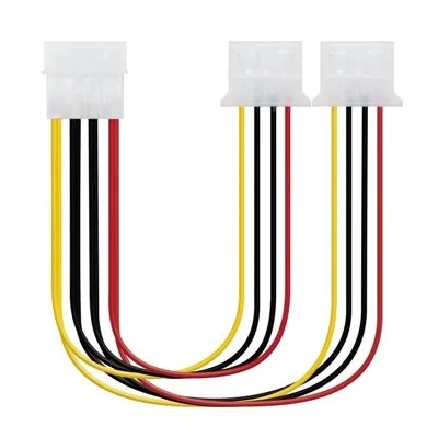 Duplicador Alimentación Molex 5.25 Macho a 2x 5.25 Hembra Duplicador Alimentación Molex 5.25 Macho a 2x 5.25 Hembra