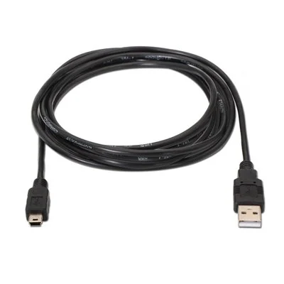 Nanocable Cable USB 2.0 Tipo A Macho a Mini USB Macho 1.8m Negro Nanocable Cable USB 2.0 Tipo A Macho a Mini USB Macho 1.8m Negro