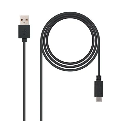 Nanocable Cable USB Tipo C a USB A Macho/Macho 1m Negro