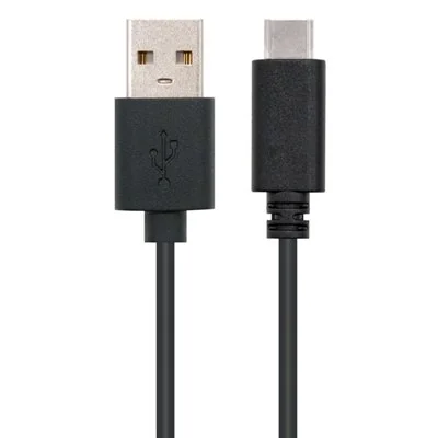 Nanocable Cable USB Tipo C a USB A Macho/Macho 2m Negro Nanocable Cable USB Tipo C a USB A Macho/Macho 2m Negro