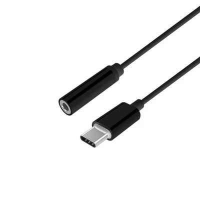 Aisens Adaptador USB-C Macho a Jack 3.5mm Hembra 15cm Negro Aisens Adaptador USB-C Macho a Jack 3.5mm Hembra 15cm Negro
