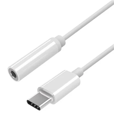 Aisens Adaptador USB-C Macho a Jack 3.5mm Hembra 15cm Blanco Aisens Adaptador USB-C Macho a Jack 3.5mm Hembra 15cm Blanco