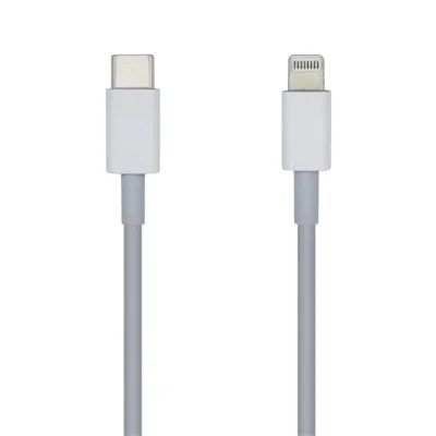 Aisens Cable USB-C a Lightning Macho/Macho 2m Blanco