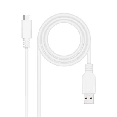 Nanocable cable usb 2.0 3a usb-c-m/m 1m blanco