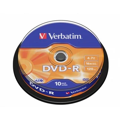 DVD-R Verbatim Advanced AZO 16X/ Tarrina-10uds DVD-R Verbatim Advanced AZO 16X/ Tarrina-10uds