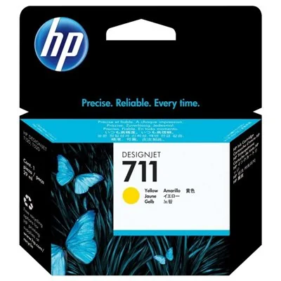 HP 711 Amarillo CZ132A - Cartucho de Tinta Original HP 711 Amarillo CZ132A - Cartucho de Tinta Original
