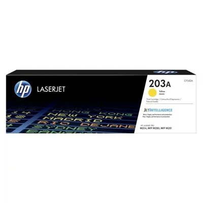 HP 203X Alta Capacidad Amarillo Original | Tóner CF542X HP 203X Alta Capacidad Amarillo Original | Tóner CF542X