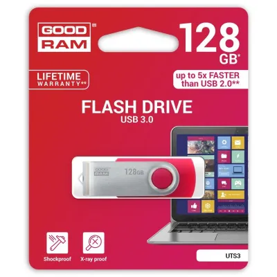 Goodram UTS3 unidad flash USB 128 GB USB tipo A 3.2 Gen 1 (3.1 Goodram UTS3 unidad flash USB 128 GB USB tipo A 3.2 Gen 1 (3.1
