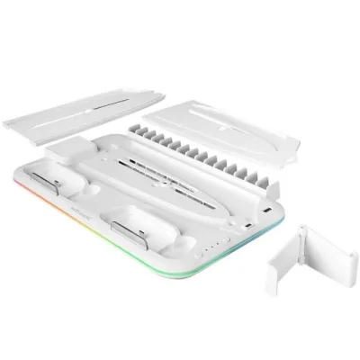 Soporte Multifunción RGB para PS5 Mars Gaming MPS5-B2/ Blanco Soporte Multifunción RGB para PS5 Mars Gaming MPS5-B2/ Blanco