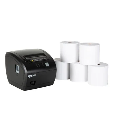 Iggual kit impresora térmica tp7001 + 5 rollos Iggual kit impresora térmica tp7001 + 5 rollos