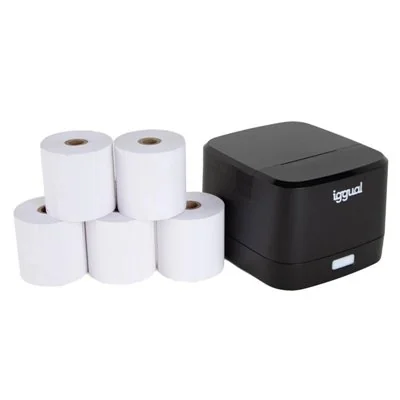 Iggual kit impresora térmica tp easy 58 + 5 rollos Iggual kit impresora térmica tp easy 58 + 5 rollos