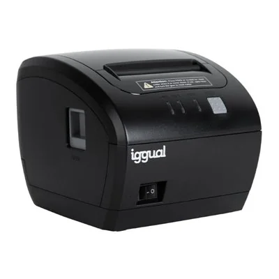 Iggual TP EASY 80 Impresora Térmica de Tickets USB/RJ11 Negra