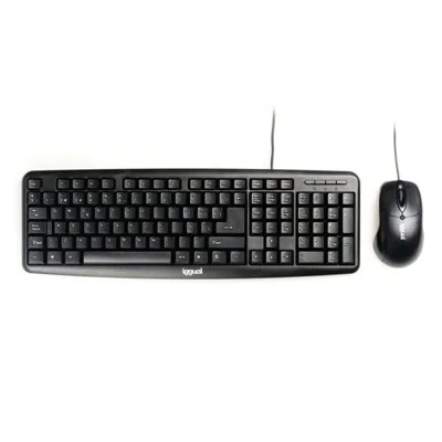 Iggual kit teclado y ratón com-ck-basic negro