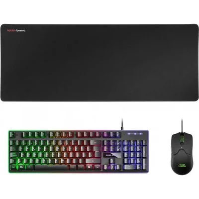 Mars gaming combo mcpx gaming 3in1 rgb negro