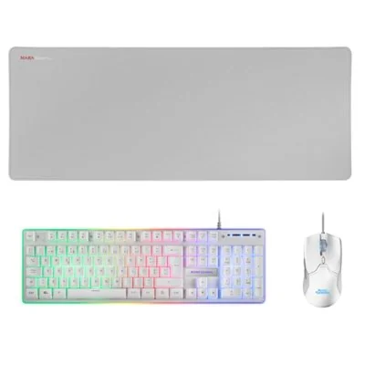Mars gaming combo mcpx gaming 3in1 rgb white pt