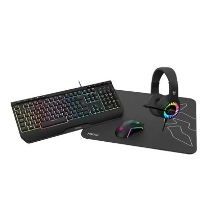 Pack Gaming Krom kenya/ Teclado RGB + Ratón Óptico + Pack Gaming Krom kenya/ Teclado RGB + Ratón Óptico +