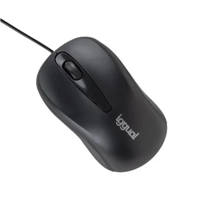 Iggual ratón óptico com-basic2-800dpi negro