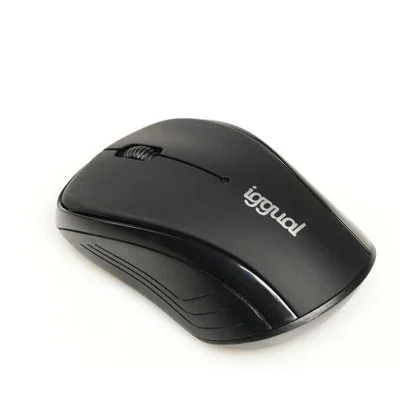 Iggual Wom-Basic Ratón Óptico Inalámbrico 1600DPI Negro