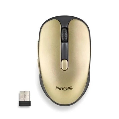 NGS Evo Rust Gold Ratón Inalámbrico Recargable 1600DPI Teclas NGS Evo Rust Gold Ratón Inalámbrico Recargable 1600DPI Teclas