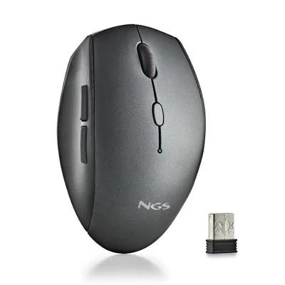 NGS Bee Black Ratón Inalámbrico 1600 DPI Negro