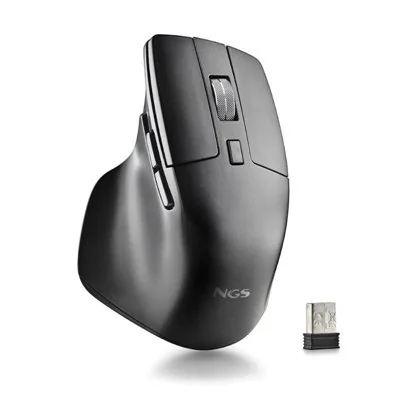 NGS HIT-RB Ratón Inalámbrico 1600 DPI Negro