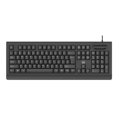 Ewent EW3286 Teclado Universal USB Qwerty Español Negro