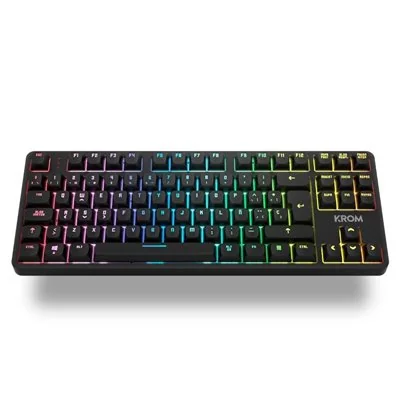Teclado Gaming Mecánico Krom Kernel Pro/ Negro y Blanco Teclado Gaming Mecánico Krom Kernel Pro/ Negro y Blanco