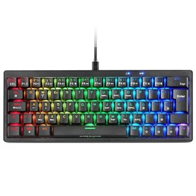 Teclado Gaming Mecánico Mars Gaming MKMINIPRO/ Switch Azul/ Teclado Gaming Mecánico Mars Gaming MKMINIPRO/ Switch Azul/
