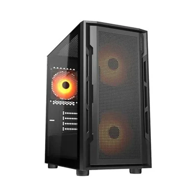 Cougar UNIFACE MINI RGB Negra Caja frontal perforado y lateral Cougar UNIFACE MINI RGB Negra Caja frontal perforado y lateral