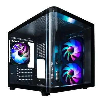 Caja Microatx Gm100 Vision A-rgb Negro Coolbox