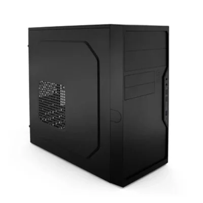 CoolBox Caja Micro ATX M550 con USB-C Negro, con Fuente de