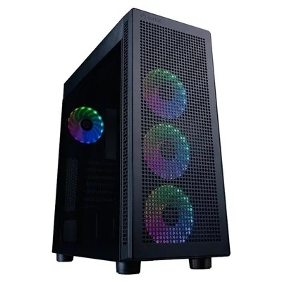 Hiditec H1 Air ARGB Midi Tower Cristal Templado USB 2.0 Negra