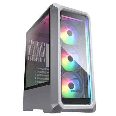 Cougar Archon 2 RGB Blanca Caja Gaming ATX, Panel frontal y