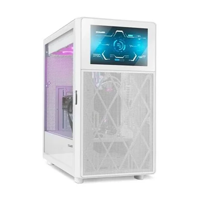 Torre PC NOX Hummer BIOS Cristal Templado USB 3.2 Blanca