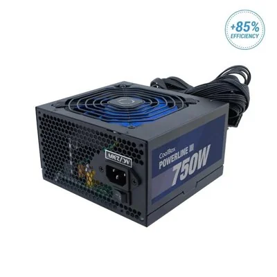 CoolBox Powerline III 750W Fuente de alimentación 20+4 pin CoolBox Powerline III 750W Fuente de alimentación 20+4 pin