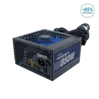 CoolBox Powerline III 850W Fuente de alimentación 20+4 pin CoolBox Powerline III 850W Fuente de alimentación 20+4 pin