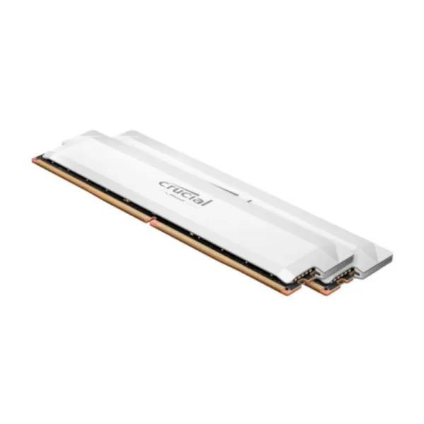 Memoria RAM Crucial Pro OC DDR5 6000MHz 32GB 2x16GB CL36 Intel XMP 3.0 y AMD EXPO Blanca