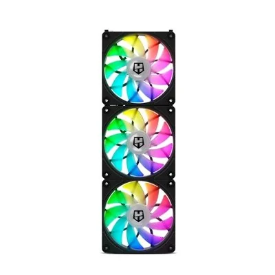 Nox Hummer Easy Link ARGB Set de 3 Ventiladores 120mm Negros Nox Hummer Easy Link ARGB Set de 3 Ventiladores 120mm Negros