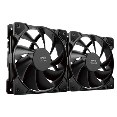 Mars Gaming MFPROX2 Set de 2 Ventiladores 120mm Negros Mars Gaming MFPROX2 Set de 2 Ventiladores 120mm Negros