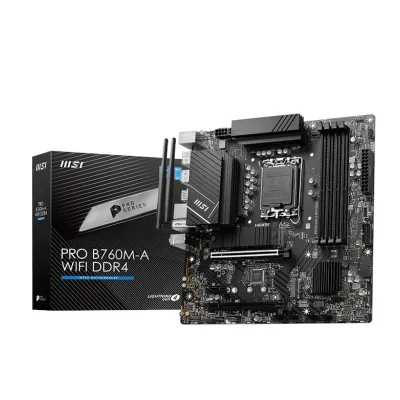 MSI PRO B760M-A WIFI DDR4 placa base Intel B760 LGA 1700 micro