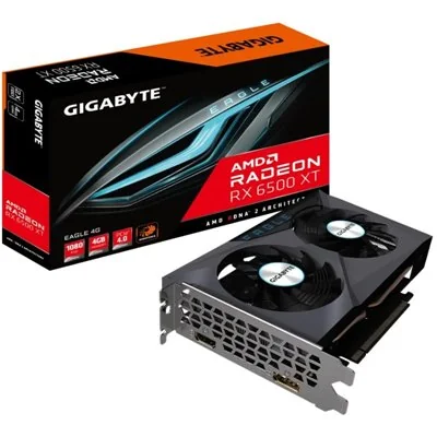GIGABYTE EAGLE Radeon RX 6500 XT 4G AMD 4 GB GDDR6 GIGABYTE EAGLE Radeon RX 6500 XT 4G AMD 4 GB GDDR6