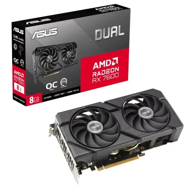 Tarjeta Gráfica ASUS Dual Radeon RX 7600 EVO OC Edition 8GB