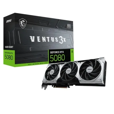 MSI VENTUS GEFORCE RTX 5080 16G 3X OC PLUS tarjeta gráfica
